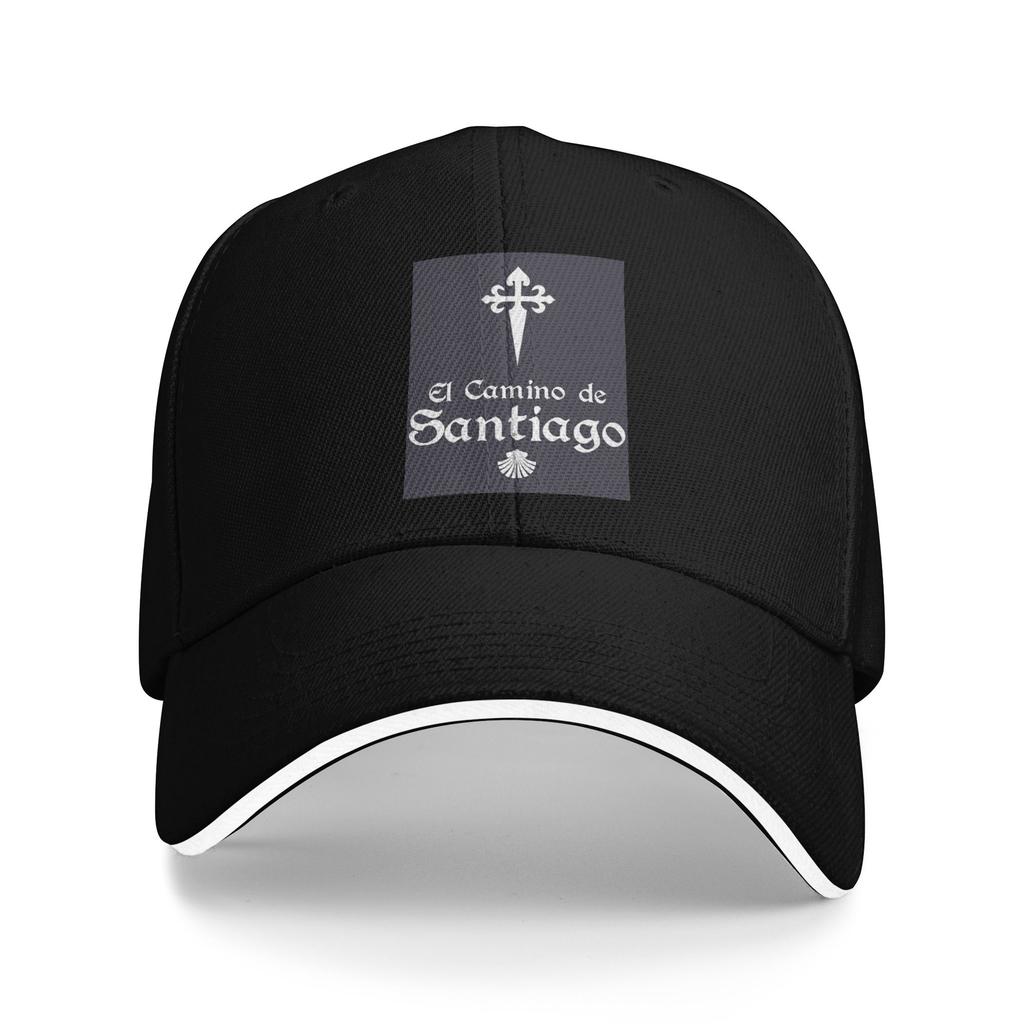 Unisex Women Camino De Santiago Buen Camino Sandwich Hat Vintage Baseball Caps Polyester Sun Hats Breathable Sun Caps Summer