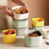 Insulated Freshness Lunch Box for Office Workers - Bento Style Meal and Fruit Storage Box