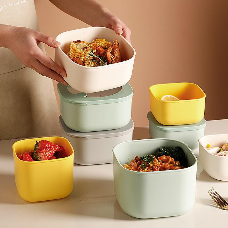 Insulated Freshness Lunch Box for Office Workers - Bento Style Meal and Fruit Storage Box