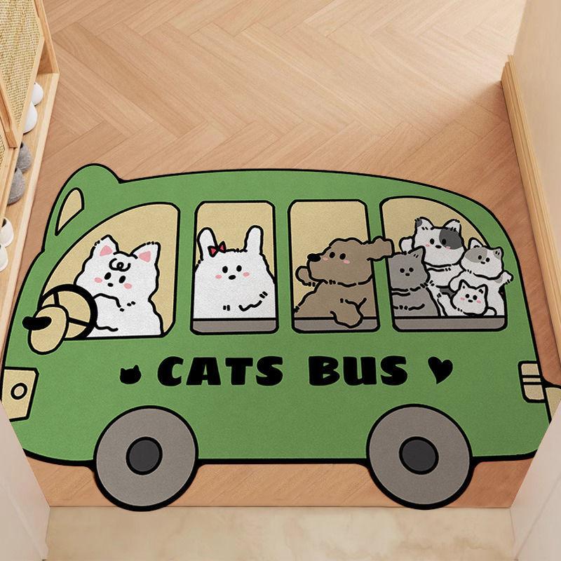 Cartoon Can Love The Home Door Mat Door Dirty Anti-slip Mat Into The Door Porch Can Be Cut Carpet