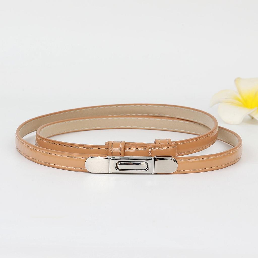 Women's Versatile Decorative Thin Leather Belt for Dress, Sweater, or Shirt
