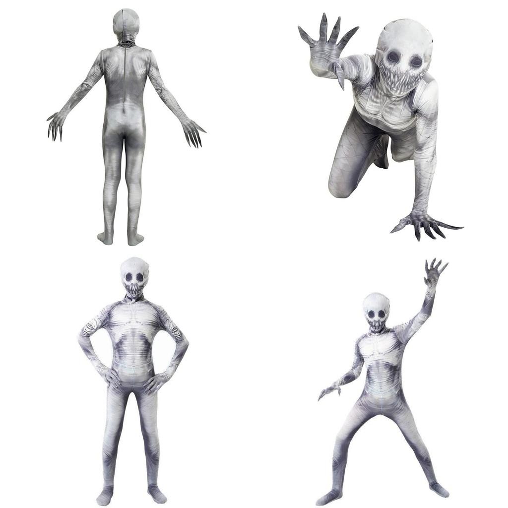 Aukštos kokybės ir baisus Rake morphsuit Helovino kostiumas vaikams ir suaugusiems