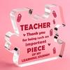 Best Teacher Ever Acrylic Sign - Appreciation & Graduation Gift for Educators