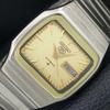 GENUINE VINTAGE SEIKO 5 AUTOMATIC JAPAN MENS GOLDEN COLOR DIAL WATCH A709193-1
