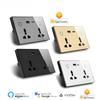 Smart Wall Socket Tempered Glass USB Type-c Fast 20W Smart Switch Socket Household Universal Power Socket