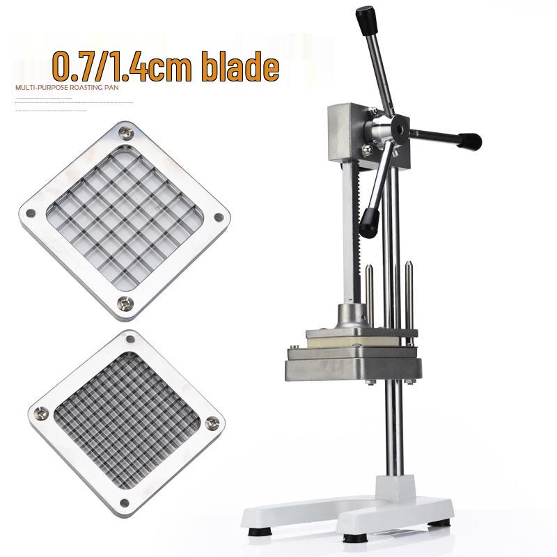 Manual Vegetable Dicer: Fries Cutter, Potato & Cucumber Slicer, Vertical Radish & Strip Slicer.