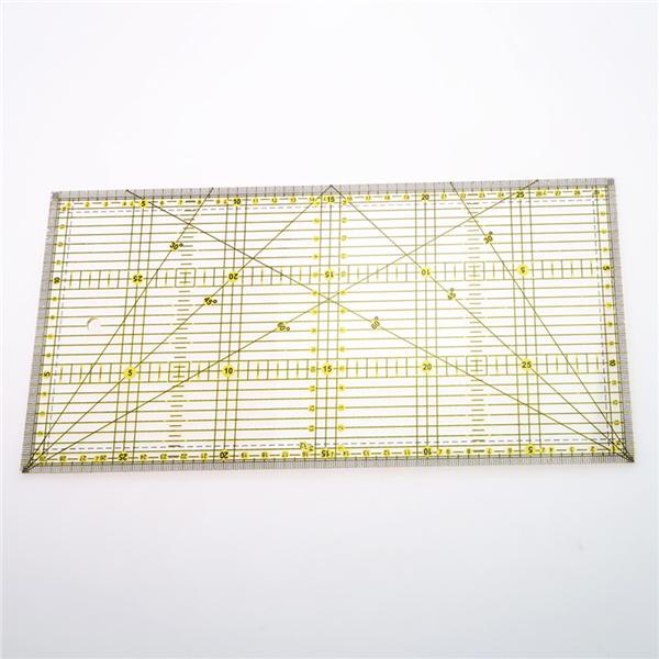 1Pc Acrylic Diamond Ruler Tailor Quilting Patchwork Scrapbook Foot Sewing Tool