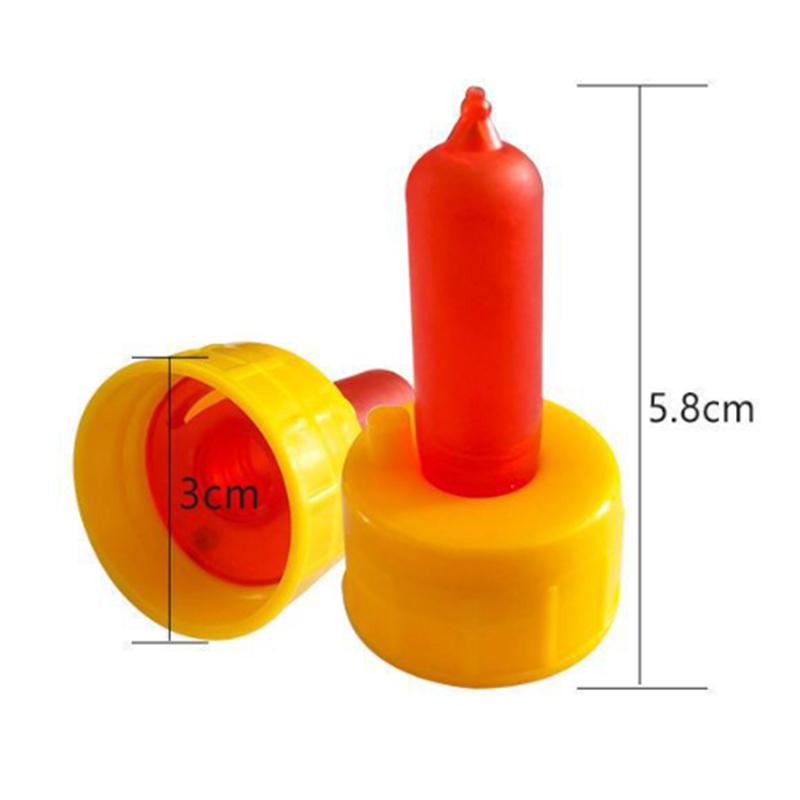 

10Pcs Goat Soft Nipple Pet Special Silicone Baby Milk Mouth Small Animal Lamb Feeding Bottle Sheep Coke Bottle Red Nipple