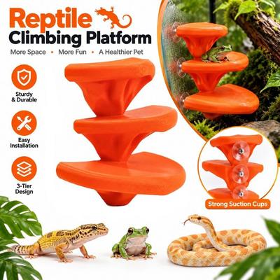Mushroom Shape Mushroom Climbing Terrace Multi-Level Reptile Climber  Terrarium Decor