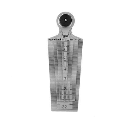 Steel Metric Taper Gauge Aperture Scale Wedge Feeler for Drill Hole Gap Ruler Measuring Tools