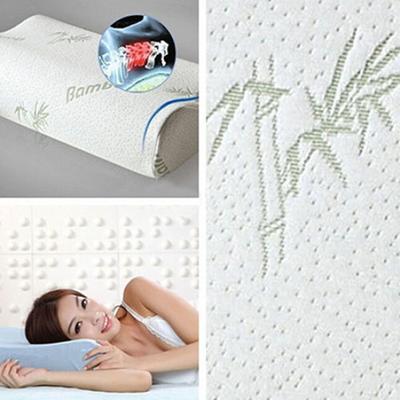 Slow Rebound Memory Foam Pillow Bamboo Fiber Cover Sleep Cervical Health Care
