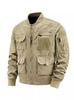 Multi-Pocket Waterproof Mountain-Style Windbreaker for Outdoor Camping