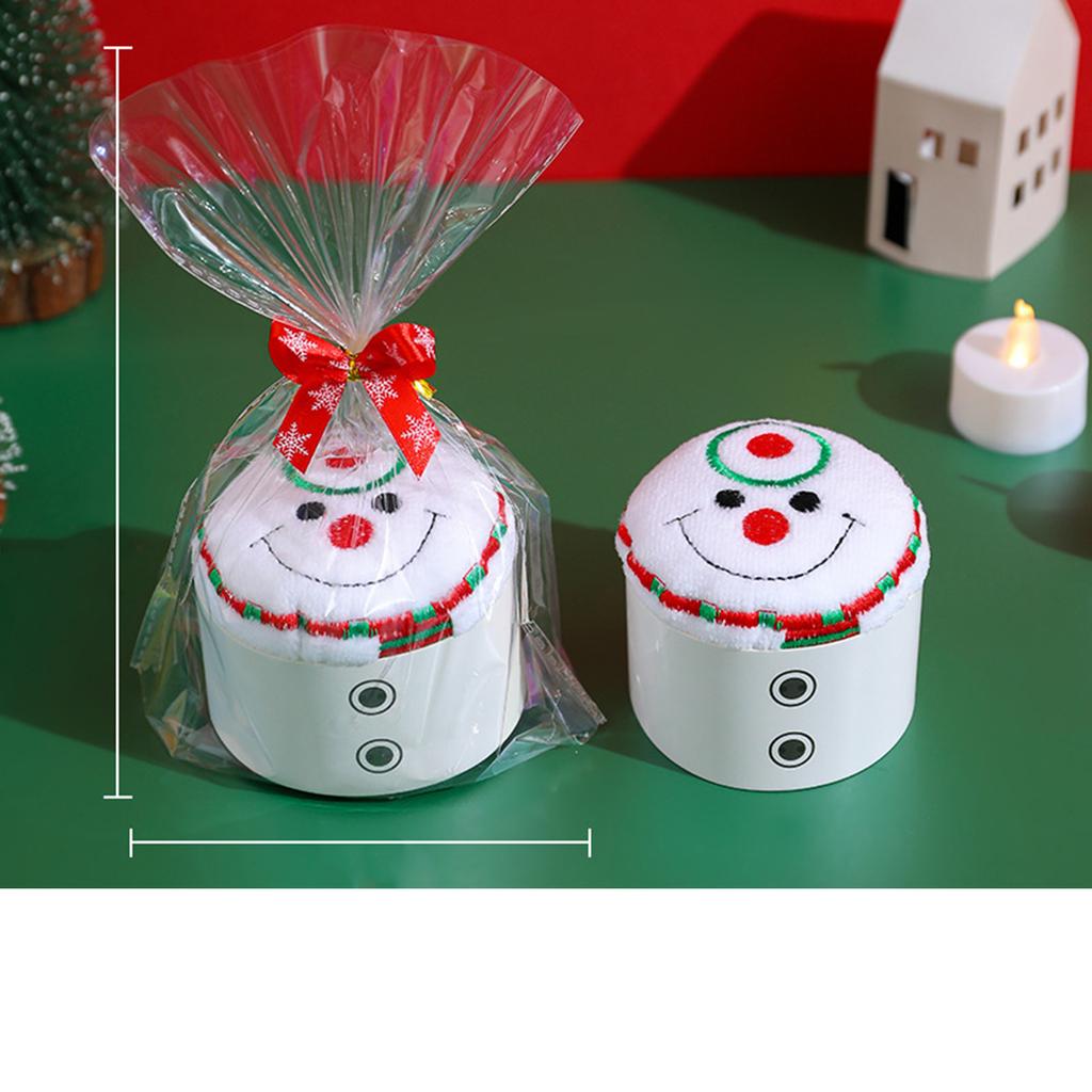 Claus Shaped Towel Cake Christmas Gift Giving Activity Small Gifts Christmas Tree Decoration Gift Box