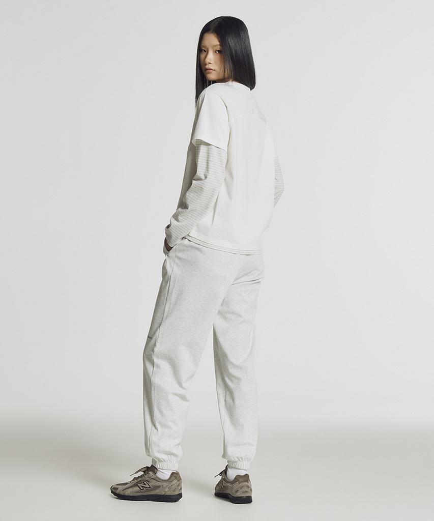 Nyuballanseu Nbmlg2W412 / Women Summer Lightweight Double-Weave Jogger Pants (Light Gray)