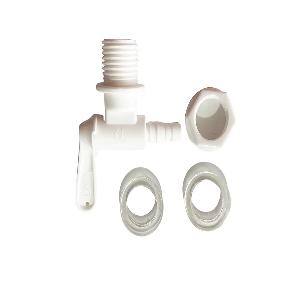 KegLand Fermenter/Plastic Bucket Tap - Adjustable Spout with Bulkhead (24mm Hole)