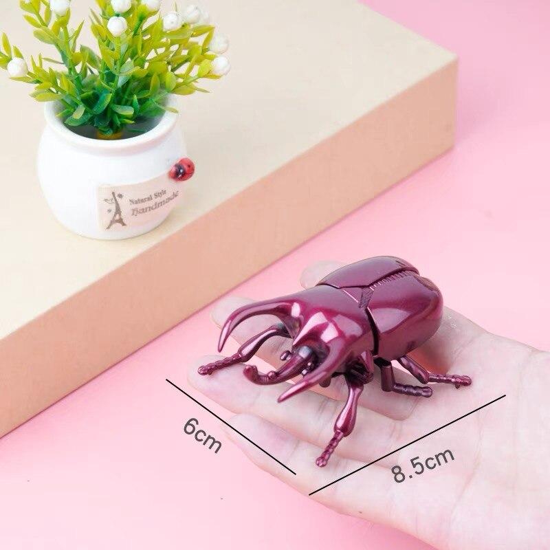 3Pcs Educational Wind-Up Unicorn Beetle Toy For Kids Boy Baby Crawling Insect Toy For Enlightenment Simulation And Fun Gifts