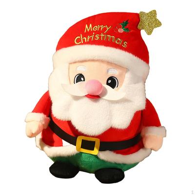 Christmas Santa Doll Plush Dolls Cute Tabletop Xmas Decor Ornaments for Home Office