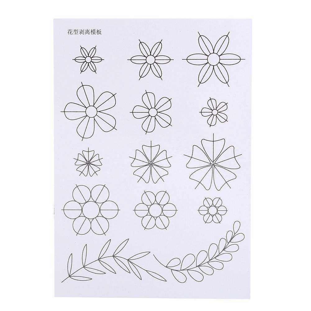 1 Set Quilling Paper Rolling Kit Slotted Tools Tweezer Ruler For   Decoration