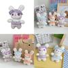 Adorable Mini Bunny Keychain Soft Plush Toy Bag Accessory 2023 New Design