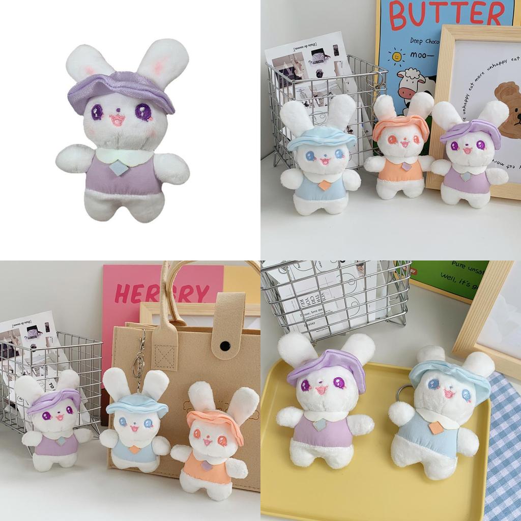 Adorable Mini Bunny Keychain Soft Plush Toy Bag Accessory 2023 New Design