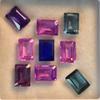 Natural Sapphire Loose Gemstone 24 pcs Untreated 6x4 mm Emerald Cut Lot September Birthstone Gift