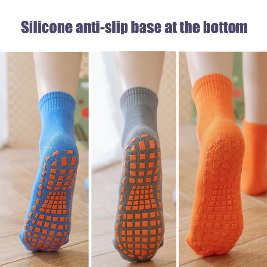 5 párů Dospělých Masážních Ponožek Protiskluzové Bavlněné Trampolínové Ponožky Prodyšné Elastické Krátké Ponožky na Jógu Sportovní Podlahové Ponožky
