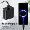Compatible with Samsung S22/S21/Note10, PD45W Ultra-Fast Dual Type-C Charger, EU & US Standard
