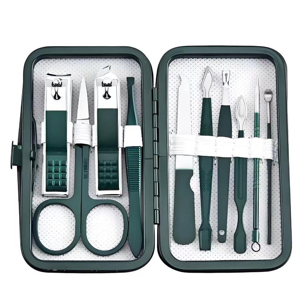 Professional 7/10/12/18 Piece Nail Care Kit Stainless Steel Manicure & Pedicure Set Nail Clipper Set with Travel Case