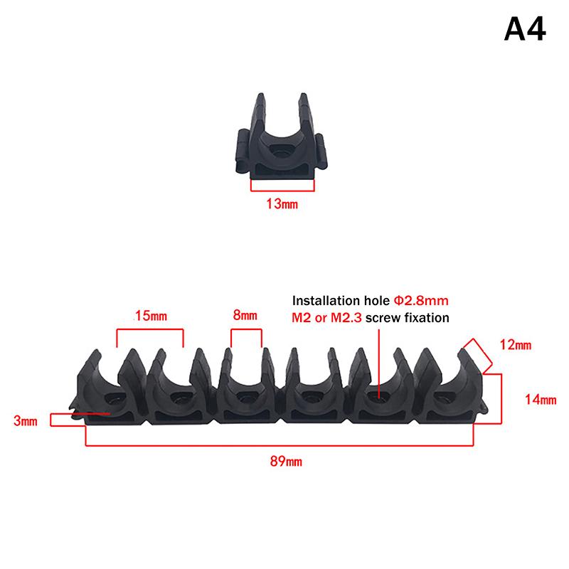 Pneumatic Tube Air Hose Fixing Clamp 6 Way 4/6/8/10/12/14/16/18/20Mm Water Pipe Holder Gas Compressor Tubing Diversion Flow Clip