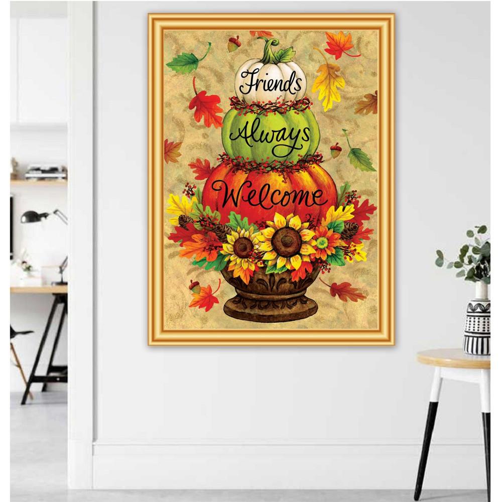 5D Round Diy Diamond Painting Cross Stitch Mosaic Diamond Embroidery Landscape Animals Mosaic Painting Home Decor