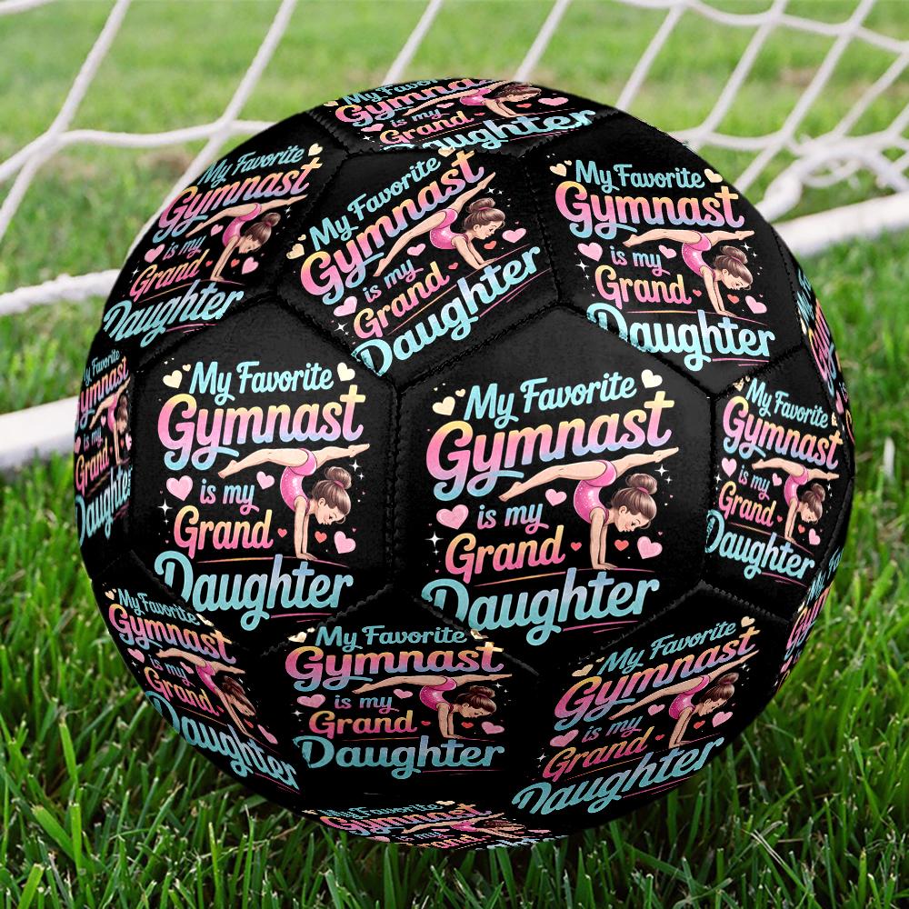 gymnastics Theme Size 5 Soccer Ball, Suitable for Both Indoor and Outdoor Matches, a Gift Suitable for Everyone.