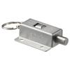Durable 430 Stainless Steel Automatic Spring Latch Sliver Butterfly Shaped Door Barrel Bolt Ring-Pull Home