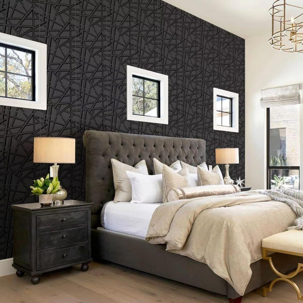 Geometric Wall Sticker 3D Textured Wall Decor Background Wall Wall Decoration Hotel Office