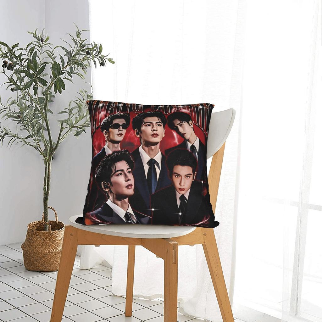 Zhang LingHe Square Pillow Cases Pursuit of Jade Zhu Yu Cushion Cover Custom Decor Throw Pillow Case Cover for Sofa 45*45cm