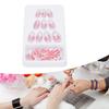 24pcs Women Girls Exquisite False Nails Full Cover Fashionable Fake Nail Tip Manicure Tool