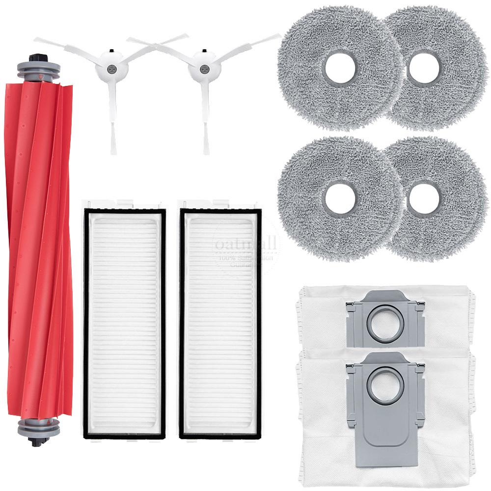 Accessories Kit For Roborock Qrevo,Vacuum Cleaner Replacement Parts,Main Brush,Filter,Dust Bag,Mop Pads Kit 1