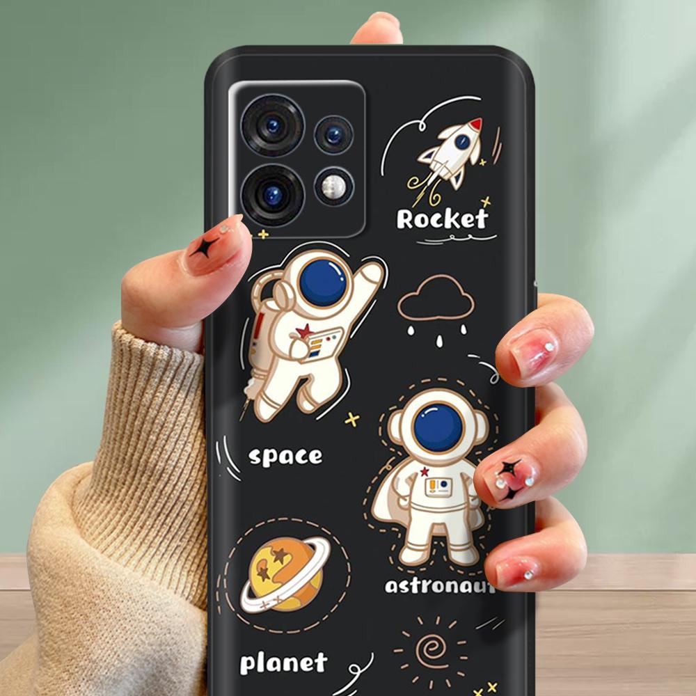 For Motorola Edge 40 Pro Phone Case Lovely Heart Soft Liquid Silicone Back Cover For Motorola Edge 40 Edge40 Neo Fundas Shells