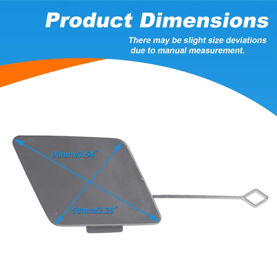 Front Bumper Tow Hook Cover Cap For Bmw 5 F10 Lci Base Model 2014 2015 2016 51117332682 Towing Hauling Trailer Lid Trim