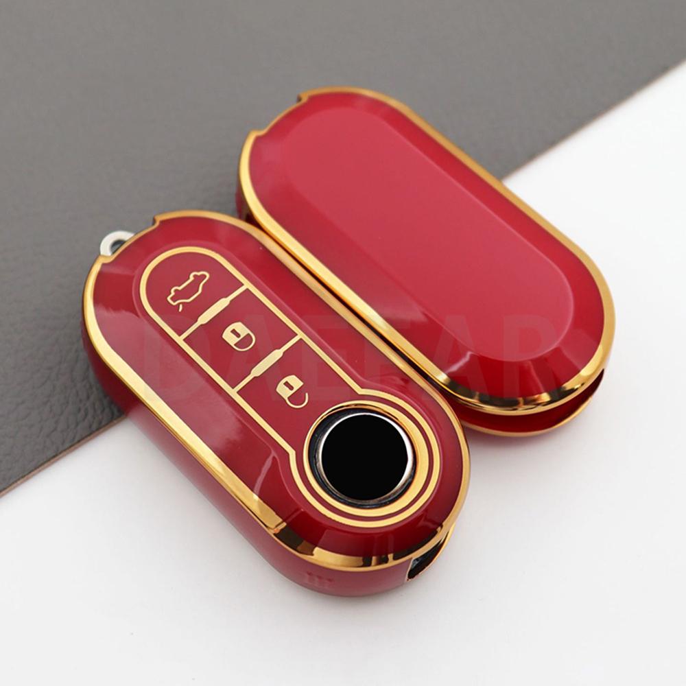 For Fiat 500 Ducato Panda 500L Punto Lancia Musa For Citroen Jumper For Peugeot TPU Car Remote Key Case Cover Shell Fob Boxer
