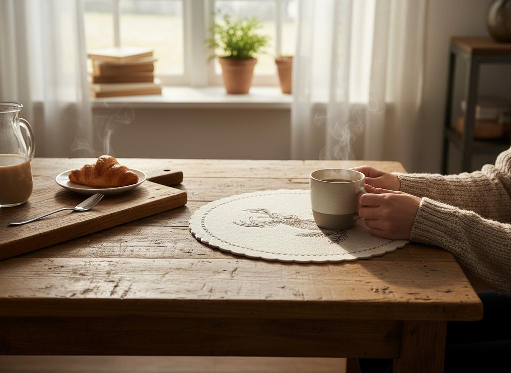 Christmas Table Plate Mat Felt Decoration 35 Cm