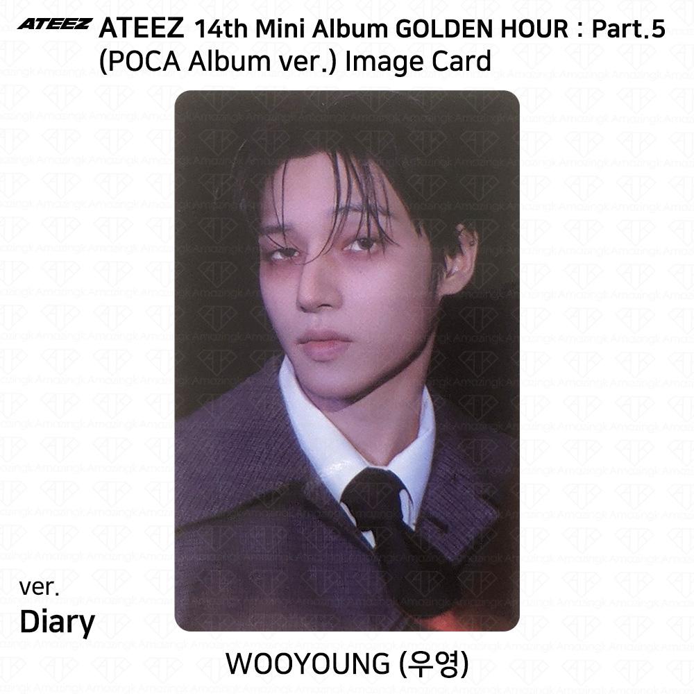 ATEEZ 14° Mini Album Golden Hour Parte.5 Album POCA ver. Photocard DIARY VER