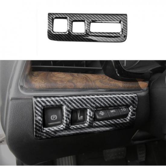 Headlight Switch Control Carbon Fiber Fit For Cadillac XT5 Frame Trim 16-