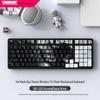 Silent Wireless Bluetooth Mechanical Keyboard, 98-Key, Blue Switch, Three-Mode, High-Profile Design for Gaming and Office Use