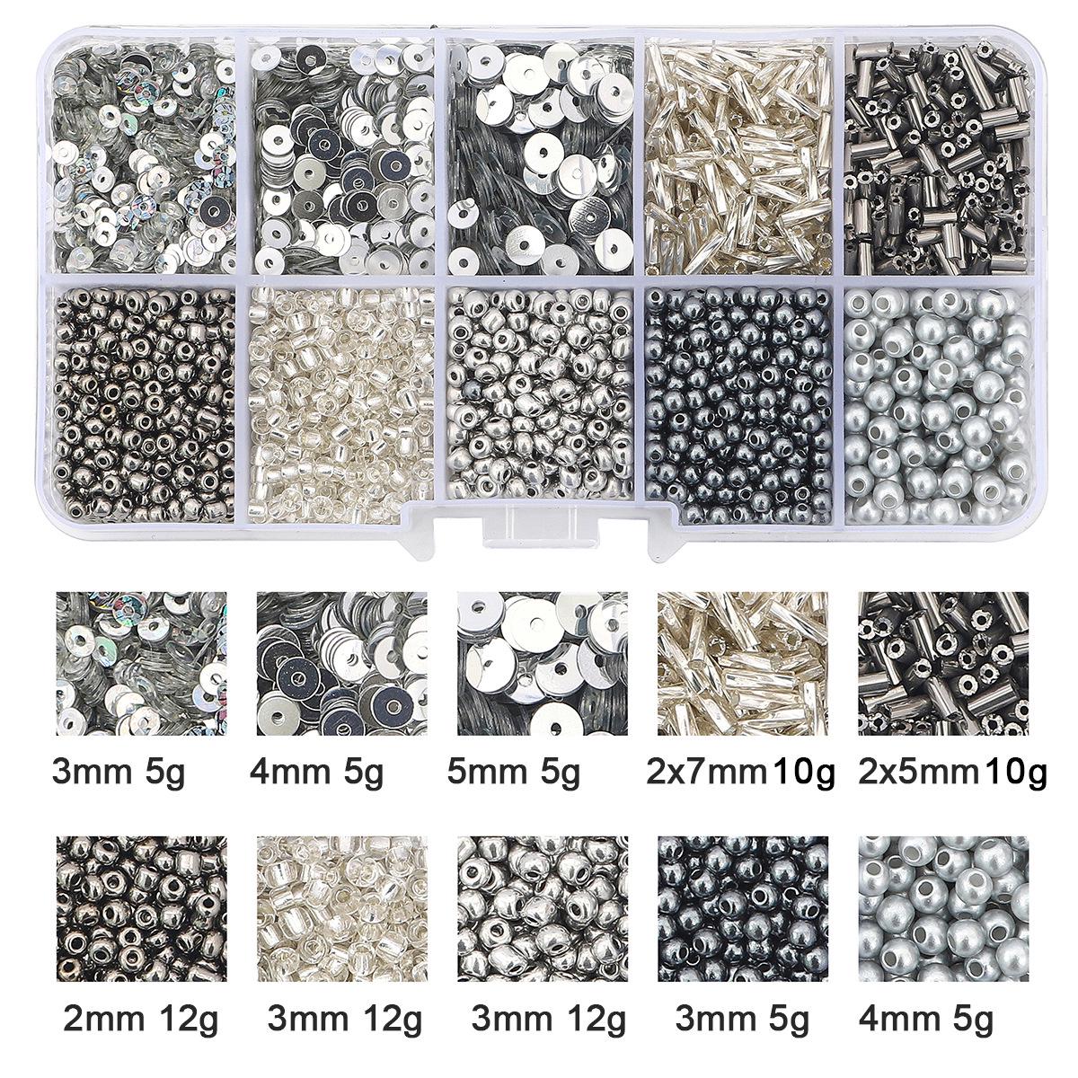 

Набор для самостоятельного изготовления браслета и ожерелья из 15 стеклянных рисовых бусин