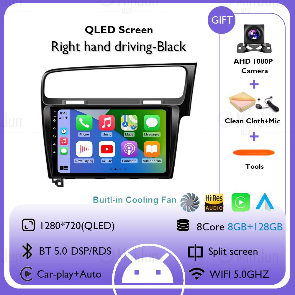 2K Screen Android 14 Car GPS Radio Multimedia For Volkswagen Golf 7 2012 - 2020 Car Radio Multimedia Video Player Navigation