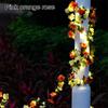Flower Green Leaf String Lights Artificial Vine Fairy Lights USB Powered Christmas Tree Garland Light for Weeding Home Decor