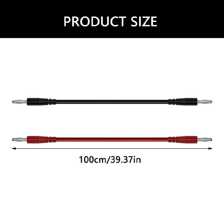 Upgrades 4mm Double Molded Banana Connector Cables Strong 4mm Test Cable for Stable Signal Transmission & Long