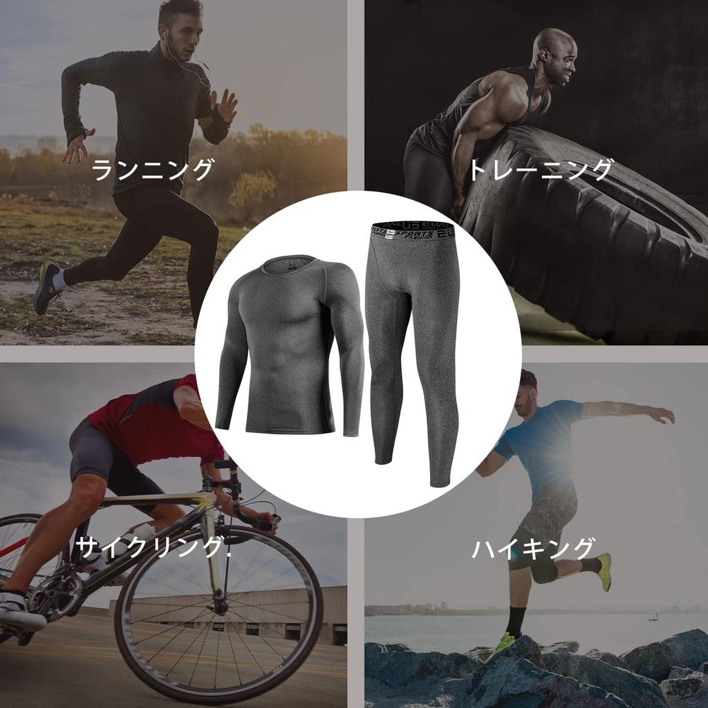 [Nesseo] Pánské sportovní vnitřní prádlo, vrchní a spodní set, kompresní oblečení, chladivé vnitřní prádlo, spodní prádlo, sportovní punčochy, punčochy, komprese, ventilace,