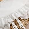 Scollo Morbido Delicato Pizzo di Cotone Decorazione Comodo da Indossare Applicazione per Collo per Vestito