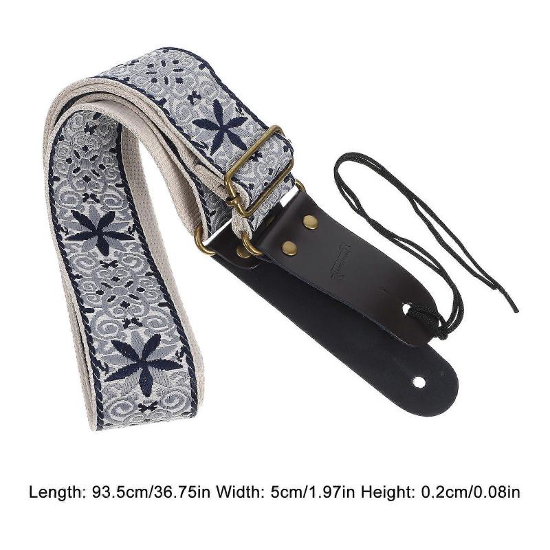 Bass Guitar Strap For Guitarists Adjustable Multi-Function Instrument Safety 1 Set Practical Design